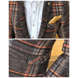 Men's Boutique Fashion Classic Plaid Blazers.