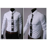 Men's Slim Fit Shirt Diamond Plaid.